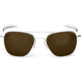 Randolph Engineering Aviator Bayonet Sunglasses | Matte Chrome -Bronze Flash Mirror AR Af173 58mm