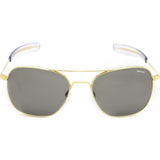 Randolph Engineering Aviator Bayonet Sunglasses | Gold 23K -Gray AR Af222 55mm