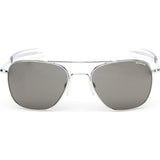 Randolph Engineering Aviator Bright Chrome Bayonet Sunglasses | Gray AR Af223 55mm