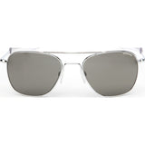 Randolph Engineering Aviator Bright Chrome Sunglasses | Gray PC Bayonet 55MM AF53641