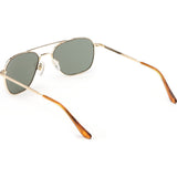 Randolph Engineering Aviator 23K Gold Plated Sunglasses | AGX Green Skull