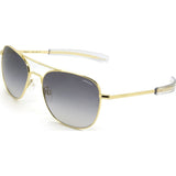 Randolph Engineering Aviator 23K Gold Plated Sunglasses | Gray Gradient Bayonet