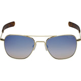 Randolph Engineering Aviator 23K Gold Sunglasses | Oasis Metallic Nylon AR Bayonet 55MM AF51606-NY