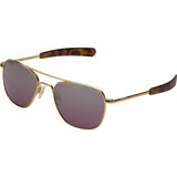 Randolph Engineering Aviator 23K Gold Sunglasses | Midnight Metallic Nylon AR Bayonet 55MM AF51609-NY