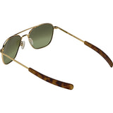 Randolph Engineering Aviator 23K Gold Sunglasses | Jade Metallic Nylon AR Bayonet 55MM AF51610-NY