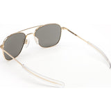 Randolph Engineering Aviator 23K Gold Plated Sunglasses | Gray Polarized Bayonet