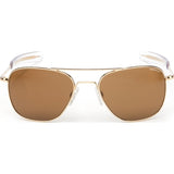 Randolph Engineering Aviator 23K Gold Plated Sunglasses | Tan Polarized Bayonet