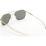 Randolph Engineering Aviator 23K Gold Plated Sunglasses | AGX Green Bayonet