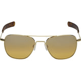 Randolph Engineering Aviator 23K Gold Sunglasses | Citron Metallic Nylon AR Bayonet 55MM AF51615-NY