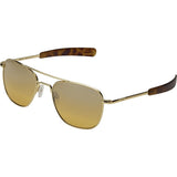 Randolph Engineering Aviator 23K Gold Sunglasses | Citron Metallic Nylon AR Bayonet 55MM AF51615-NY