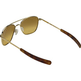 Randolph Engineering Aviator 23K Gold Sunglasses | Citron Metallic Nylon AR Bayonet 55MM AF51615-NY