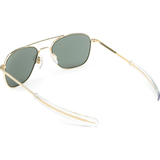 Randolph Engineering Aviator 23K Gold Plated Sunglasses | Gray Flash Mirror Glass Bayonet 55MM AF51663