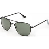 Randolph Engineering Aviator Matte Black Sunglasses | AGX Green Skull