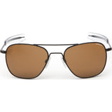Randolph Engineering Aviator Matte Black Sunglasses | Tan Polarized Bayonet