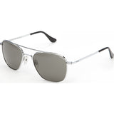 Randolph Engineering Aviator Bright Chrome Sunglasses | Gray Skull