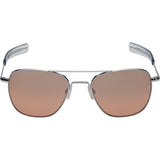 Randolph Engineering Aviator Bright Chrome Sunglasses | Sahara Metallic Nylon AR Bayonet 55MM AF53608-NY