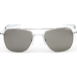 Randolph Engineering Aviator Bright Chrome Sunglasses | Gray Polarized Bayonet
