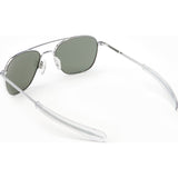 Randolph Engineering Aviator Bright Chrome Sunglasses | AGX Green Bayonet