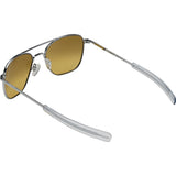 Randolph Engineering Aviator Bright Chrome Sunglasses | Citron Metallic Nylon AR Bayonet 55MM AF53615-NY