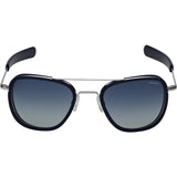 Randolph Engineering Fusion Aviator Matte Chrome/Blue Sunglasses | Blue Gradient Bayonet Af54602-I4-Ny