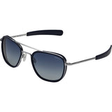 Randolph Engineering Fusion Aviator Matte Chrome/Blue Sunglasses | Blue Gradient Bayonet Af54602-I4-Ny