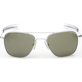 Randolph Engineering Aviator Matte Chrome Sunglasses | Gray Bayonet