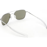 Randolph Engineering Aviator Matte Chrome Sunglasses | Gray Bayonet