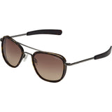 Randolph Engineering Fusion Aviator Gun Metal/Dark Havana Sunglasses | Tan Gradient Bayonet Af5R604-I1-Ny