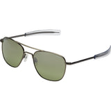 Randolph Engineering Aviator Gun Metal Sunglasses | Jade Metallic Nylon AR Bayonet 55MM AF5R610-NY