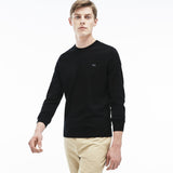 Lacoste Cotton Men's Crew Neck Sweatshirt | Black