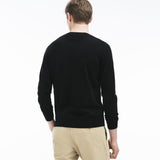 Lacoste Cotton Men's Crew Neck Sweatshirt | Black