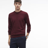 Lacoste Cotton Men's Crew Neck Sweatshirt | Red Basque Chine