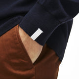 Lacoste Live Cotton & Cashmere Men's Sweater | Navy Blue