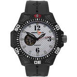 Armourlite Caliber Automatic Men's Watch Black-White | Rubber AL1212