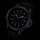 Armourlite ColorBurst Shatterproof Men's Watch Silver-Blue | Leather AL202