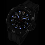 Armourlite Automatic Pro AL411 Black-Blue Watch | Black Leather
