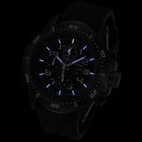 Armourlite Professional Shatterproof Chronograph Men's Watch Black-Blue | Rubber AL43-B