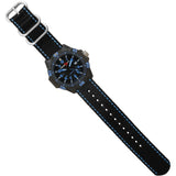 Armourlite Caliber Polycarbonate/Sapphire Men's Watch Black-Blue | Nylon AL601