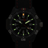 Armourlite Caliber Polycarbonate/Sapphire Men's Watch Black-White | Nylon AL603