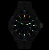 Armourlite Caliber Polycarbonate/Sapphire Men's Watch Black-Blue | Rubber AL611