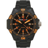 Armourlite Caliber Polycarbonate/Sapphire Men's Watch Black-Orange | Steel AL622