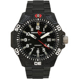 Armourlite Caliber Polycarbonate/Sapphire Men's Watch Black-White | Steel AL623