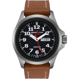 Armourlite Officer AL821 Black-Green Watch | Brown Leather