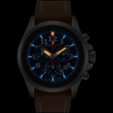 Armourlite Officer Chronograph AL834 Blue-Orange Watch | Brown Leather
