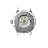 MeisterSinger Perigraph Watch | Steel Blue and Silver / Shell Cordovan Leather Brown