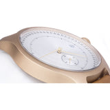 squarestreet SQ31 Aluminum Off-White Watch | Gold/Camel Leather SQ31 AS-01