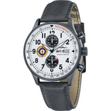 AVI-8 Hawker Hurricane AV-4011 Chronograph Watch | Leather Strap color-Vintage Blue