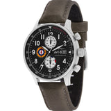 Avi-8 Hawker Hurricane AV-4011 Panda Watch | Leather Strap +Black/Army Green