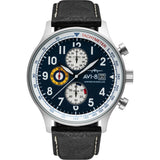 Avi-8 Hawker Hurricane AV-4011 Panda Watch | Leather Strap +Blue/Black