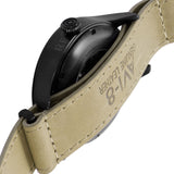 AVI-8 Hawker Hurricane AV-4046 Automatic Watch | Leather + Nylon Straps color- Black/Beige/Beige
